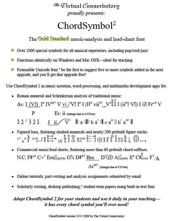 ChordSymbol2 font